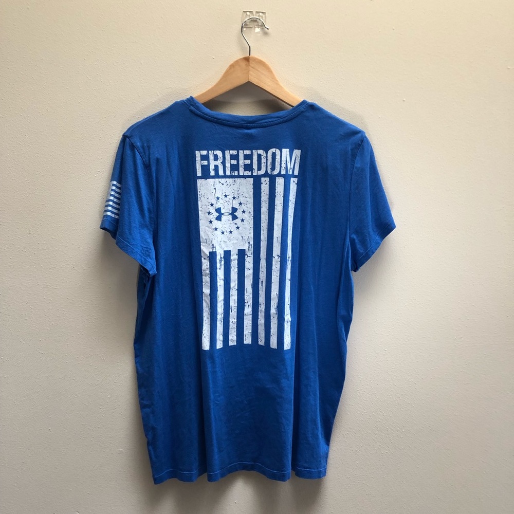 Under Armour Blue Freedom Tee 💙